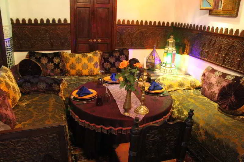 Restaurant, Riad Arabesque, Fez