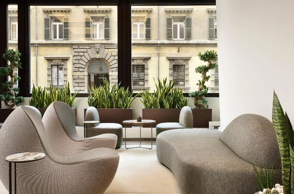 Lobby, Grand Hotel Palatino, Rome