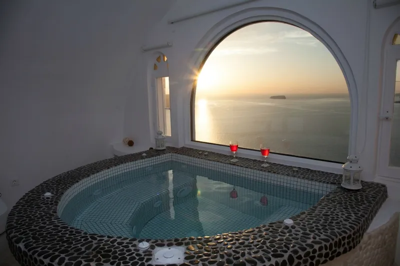 Lobby, Caldera View Private Villa, Santorini