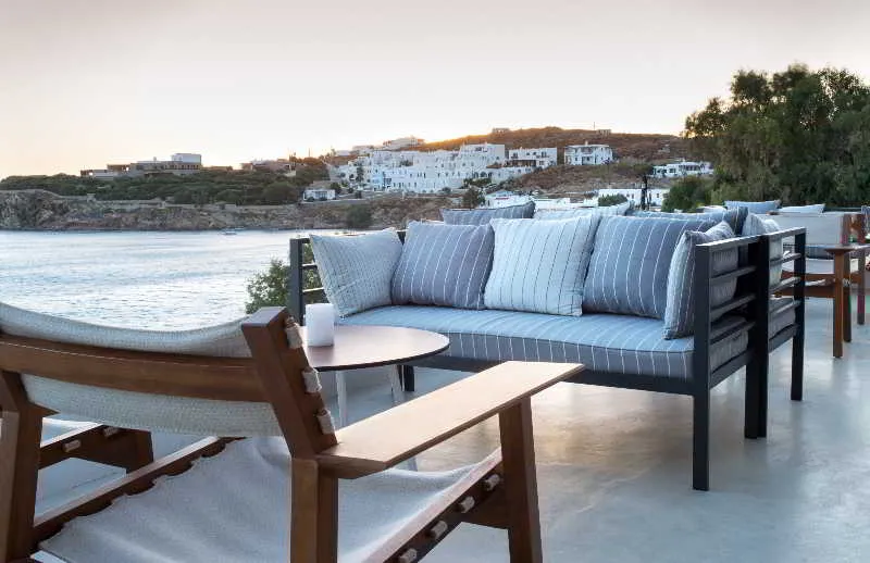 Terrace, Alkistis Mykonos, Corfu