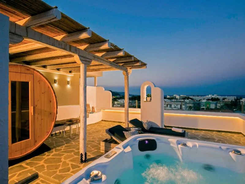 Terrace, Malibu Boutique, Rhodes