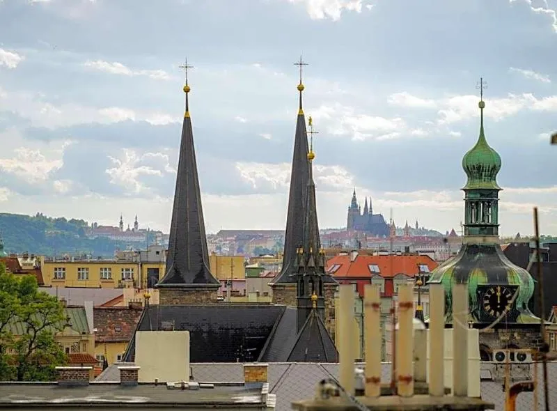 General view, Rooftop Planet Prague Hotel, Prague