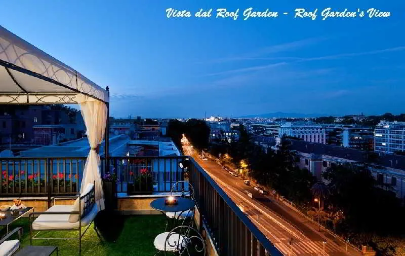 Terrace, Trilussa Palace Congress & Spa, Rome
