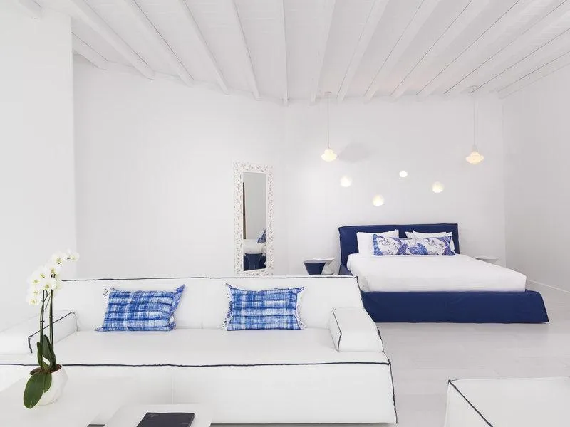 DOUBLE SUPERIOR SEA VIEW Room, Katikies Mykonos - The Leading Hotels Of The World, Mykonos