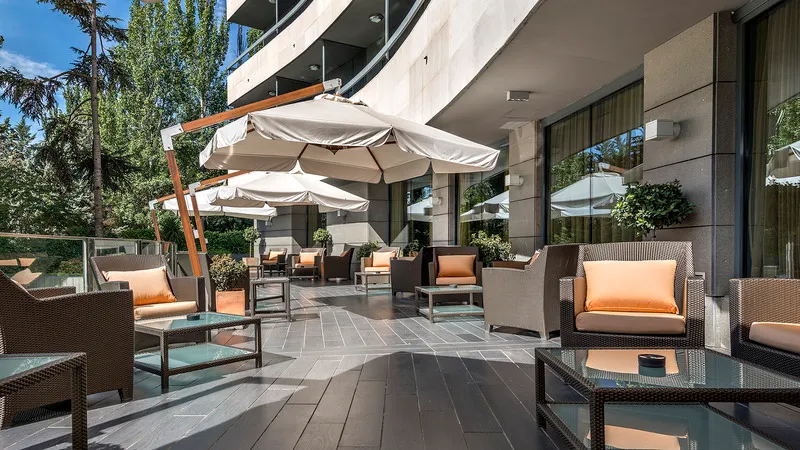 Terrace, Eurostars Monte Real, Madrid
