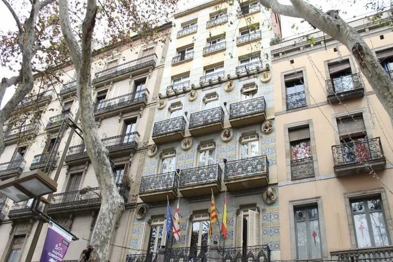 General view, Ramblas Barcelona, Barcelona