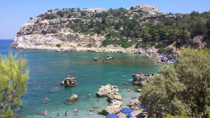 Beach, Antonios Hotel, Rhodes