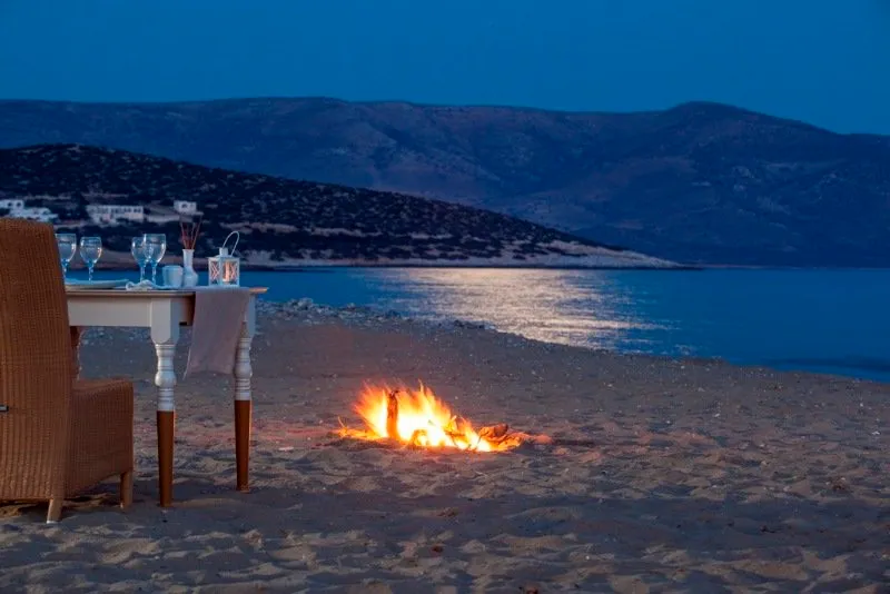 Beach, Finikas Hotel Naxos, Mykonos