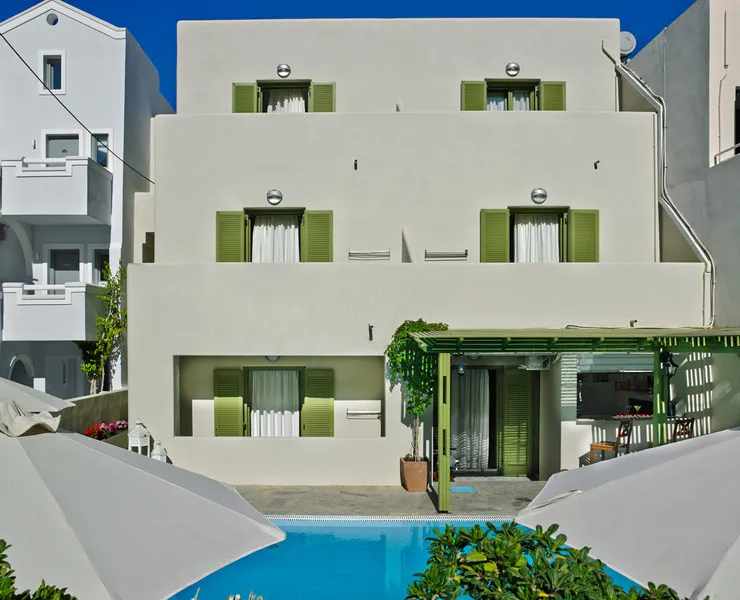 General view, Studios Marios, Santorini
