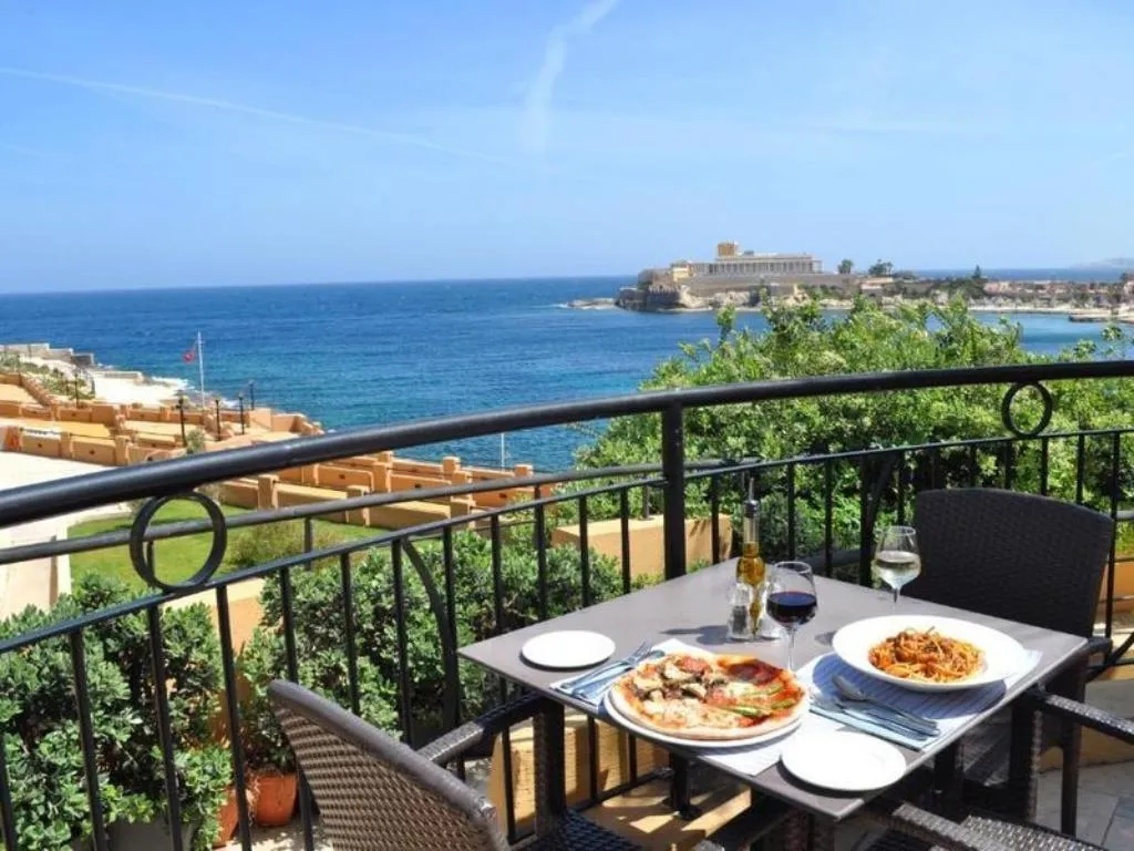 Terrace, Verdi St Georges Bay Marina, Malta