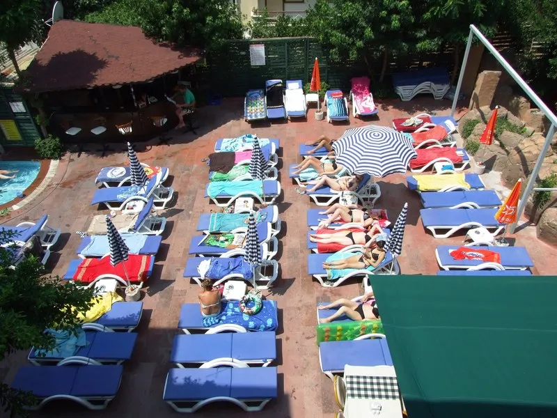 Terrace, Blue Lagoon Hotel Marmaris, Dalaman