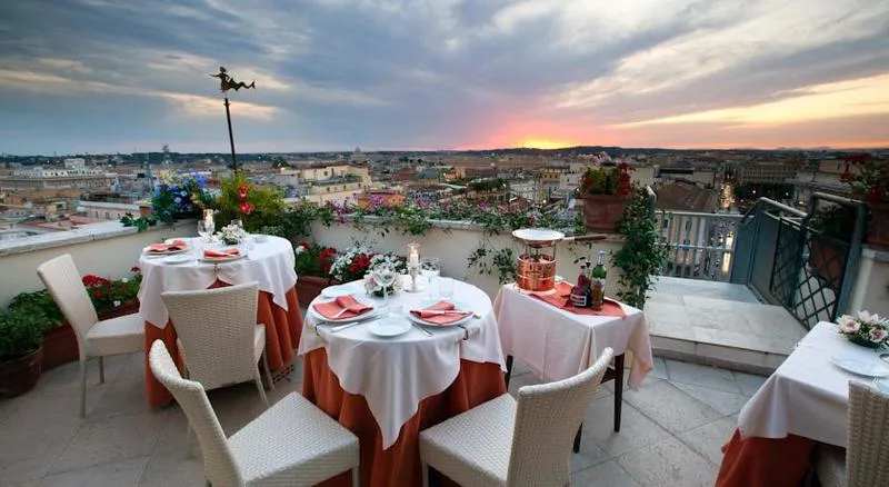 Terrace, Bettoja Hotel Atlantico, Rome