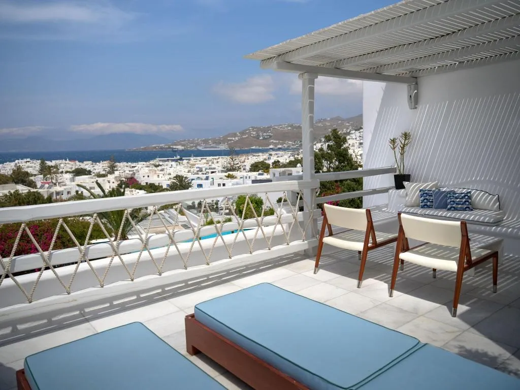 Terrace, Belvedere hotel, Mykonos
