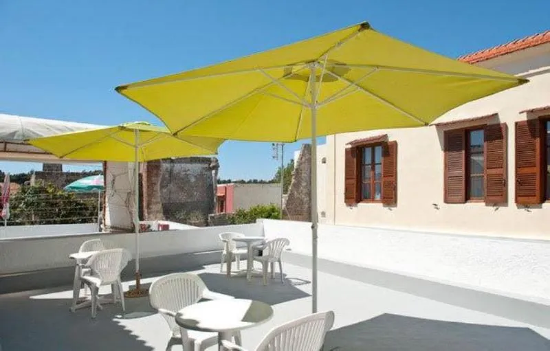 Terrace, Stavros Pension, Rhodes