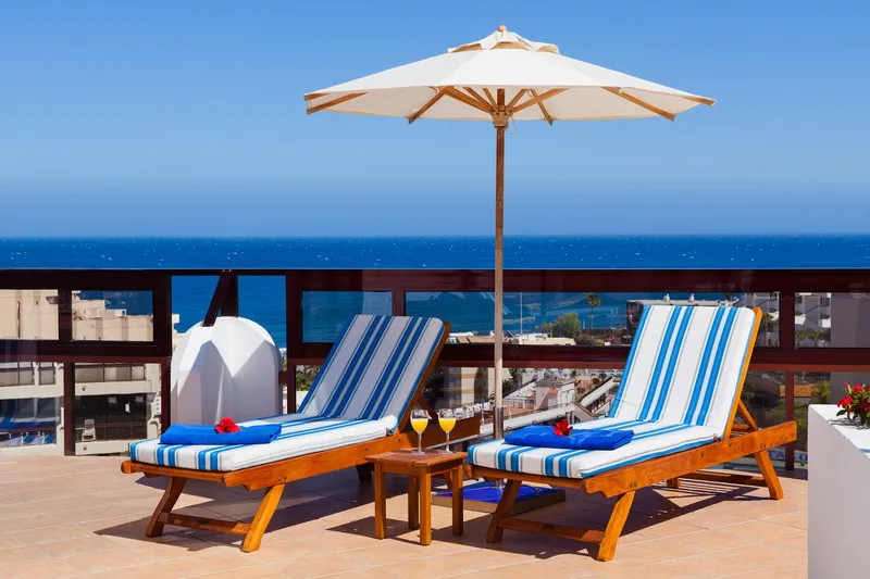 Terrace, Seaside Sandy Beach, Gran Canaria