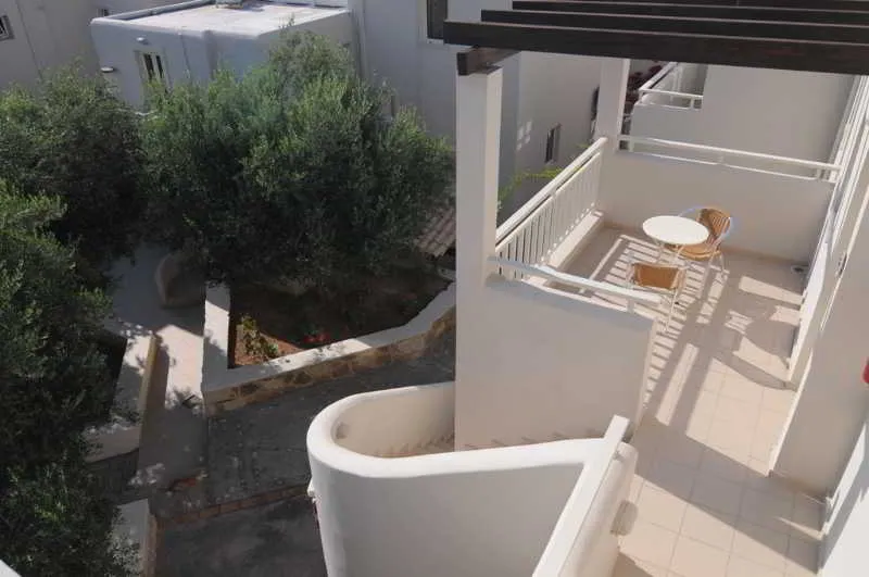 Terrace, Ourania Apartments, Crete