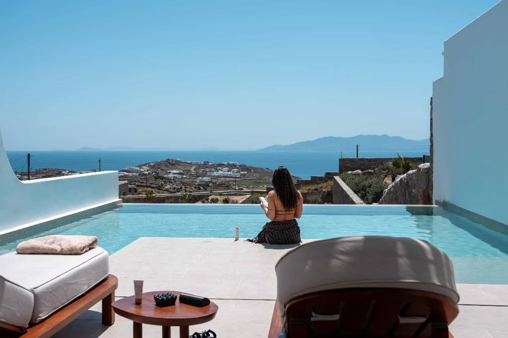 SUITE SEA VIEW WITH PRIVATE POOL Room, Muse Of Mykonos, Mykonos