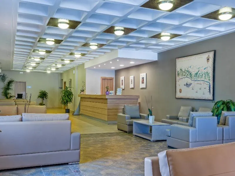 Lobby, Porto Platanias Village Resort, Crete