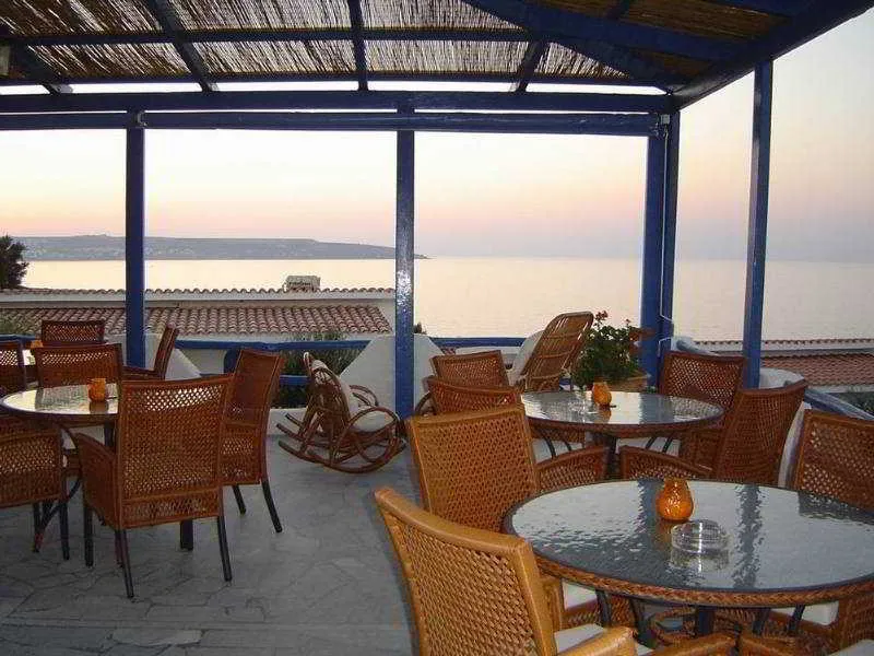 Terrace, Lassion Beach Hotel, Crete