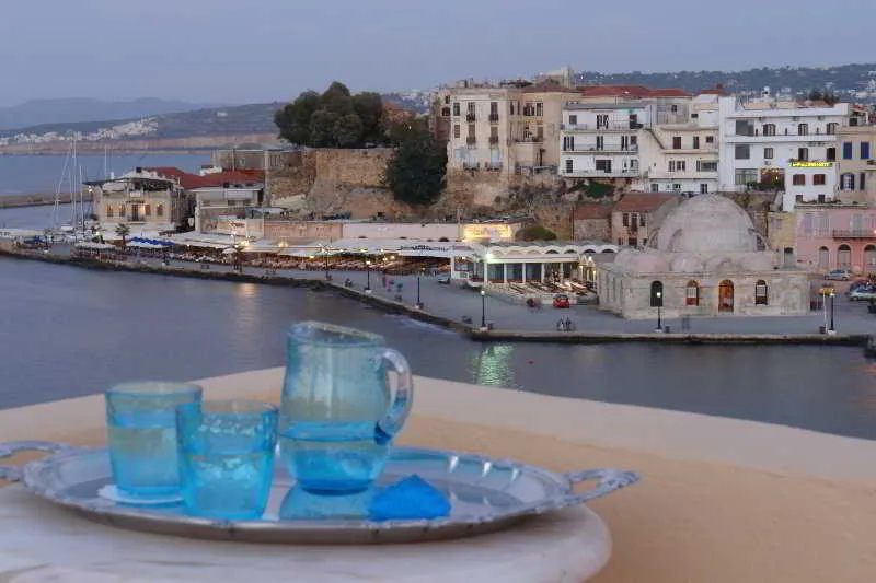 Terrace, Casa Delfino Hotel & Spa, Crete
