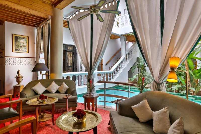 General view, Riad Moucharabieh, Marrakech