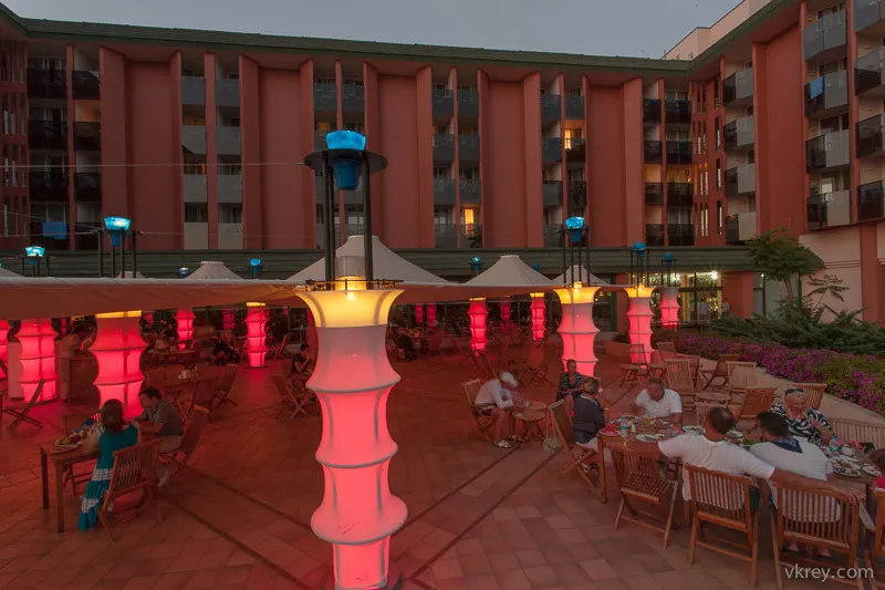 Terrace, AQI Pegasos Resort, Antalya