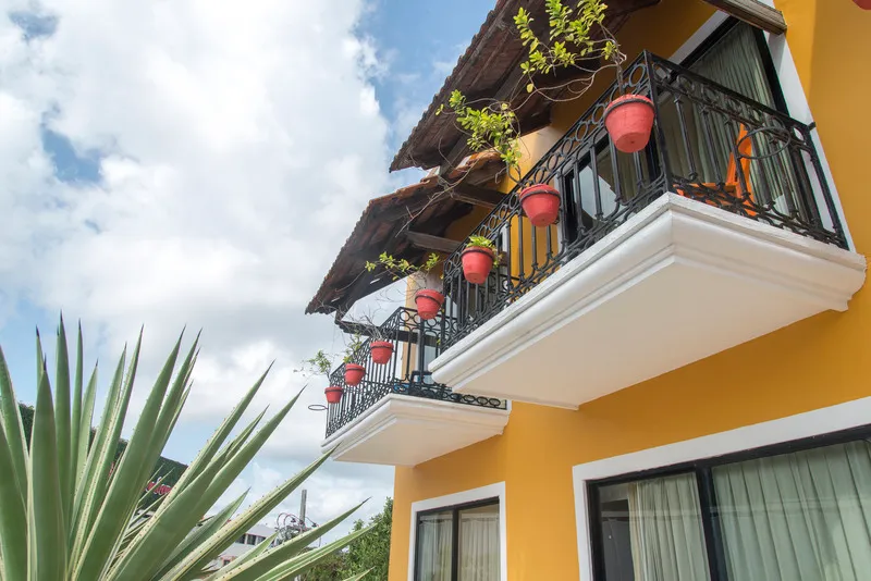 Terrace, Caribbean Paradise Boutique Hotel, Playa Del Carmen