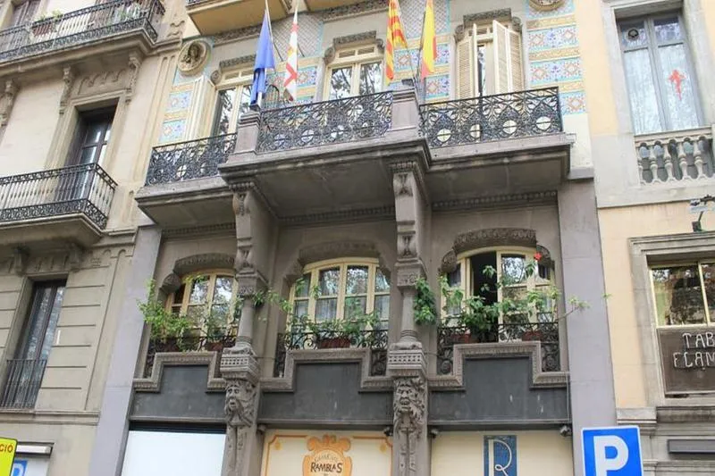 General view, Ramblas Barcelona, Barcelona