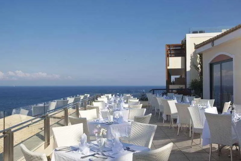 Terrace, Apostolata Island Resort, Kefallinia
