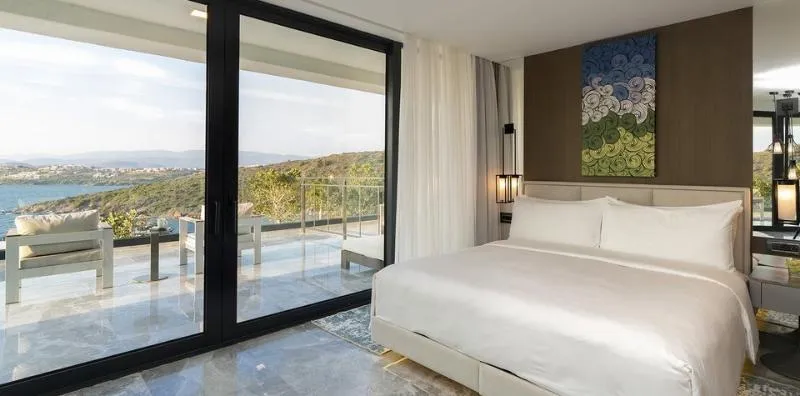 DOUBLE SEA VIEW WITH BALCONY Room, Le Meridien Bodrum Beach Resort, Bodrum