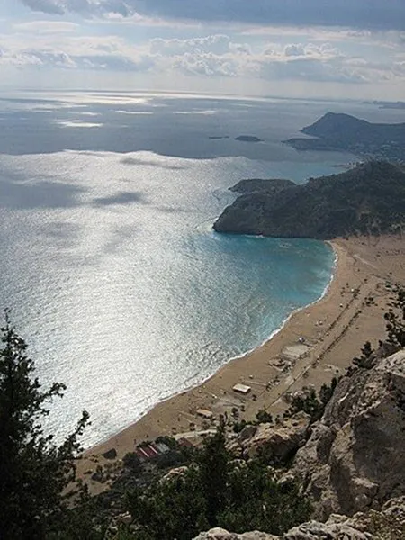 Beach, Tsambika Sun, Rhodes