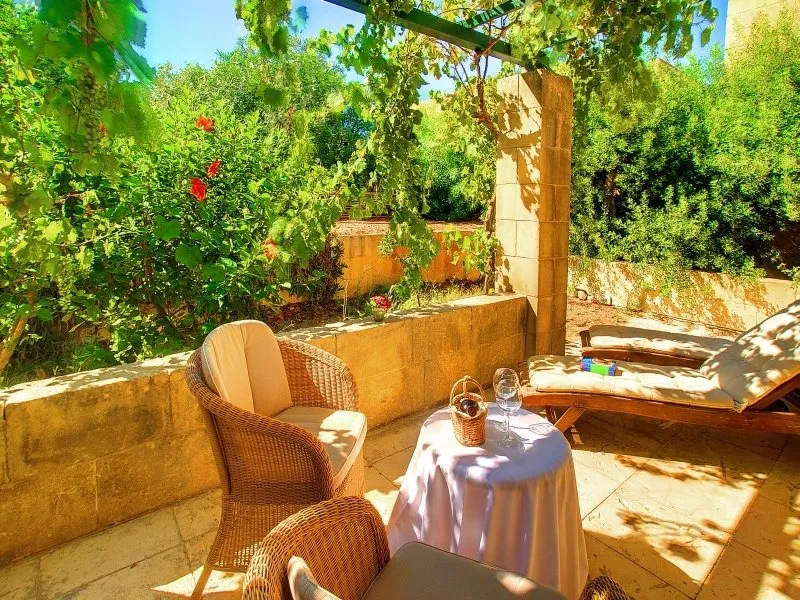 Terrace, Hotel Ta'Cenc & Spa, Gozo