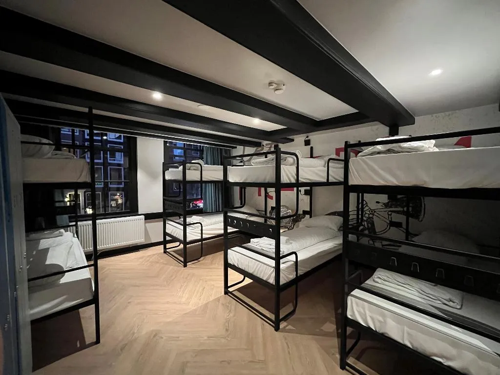 Bed in dormitory BUNK BED Room, Heart Of Amsterdam, Amsterdam