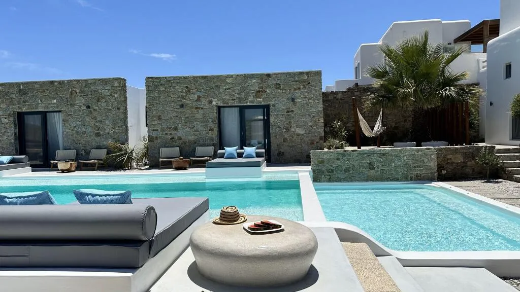 General view, Myconian Theros, Mykonos