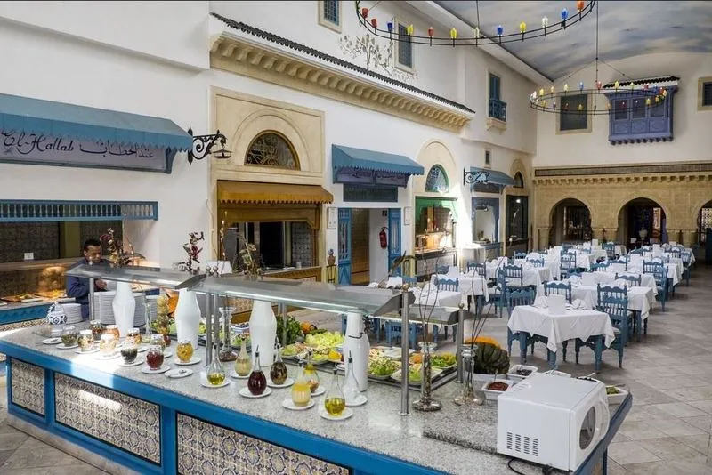 Restaurant, Medina Belisaire & Thalasso Hotel, Tunisia