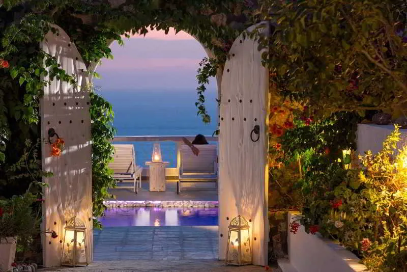 Terrace, Athermi Suites, Santorini