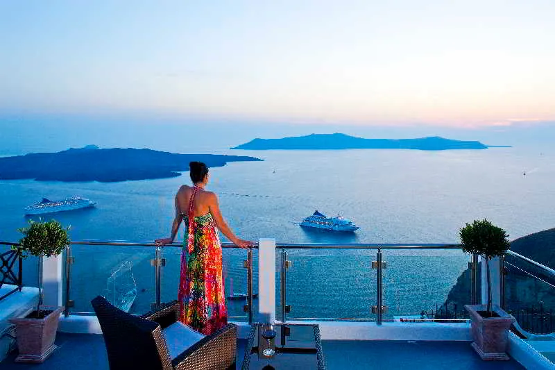Terrace, Asteras villas, Santorini
