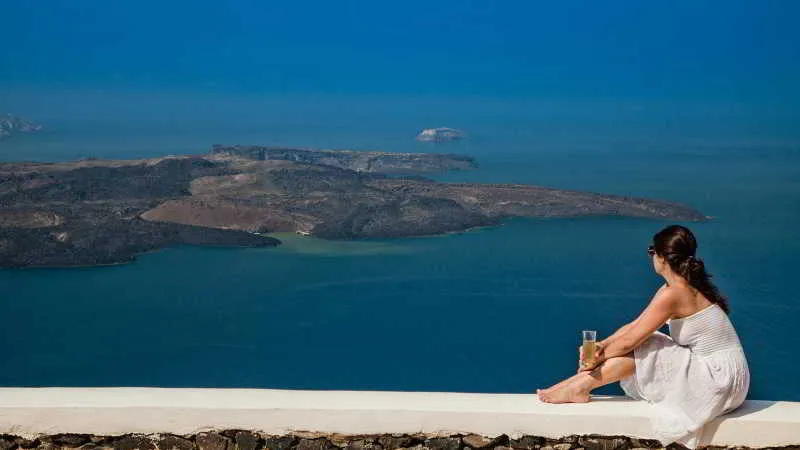 Terrace, The Vasilicos Caldera Heritage Suites, Santorini