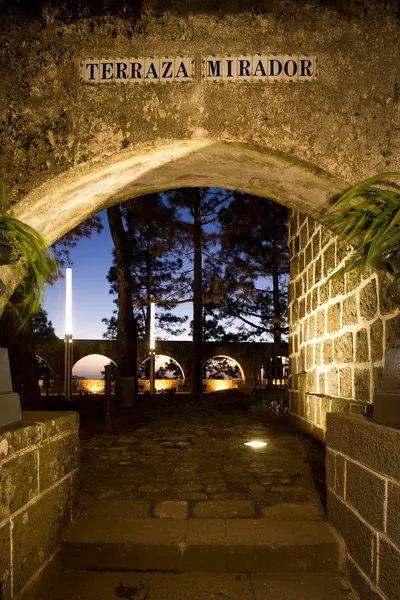 Terrace, Parador de Cruz de Tejeda, Gran Canaria