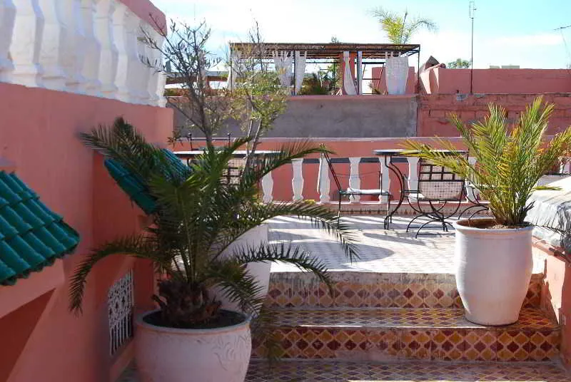 Terrace, Riad Les Oliviers and Spa, Marrakech