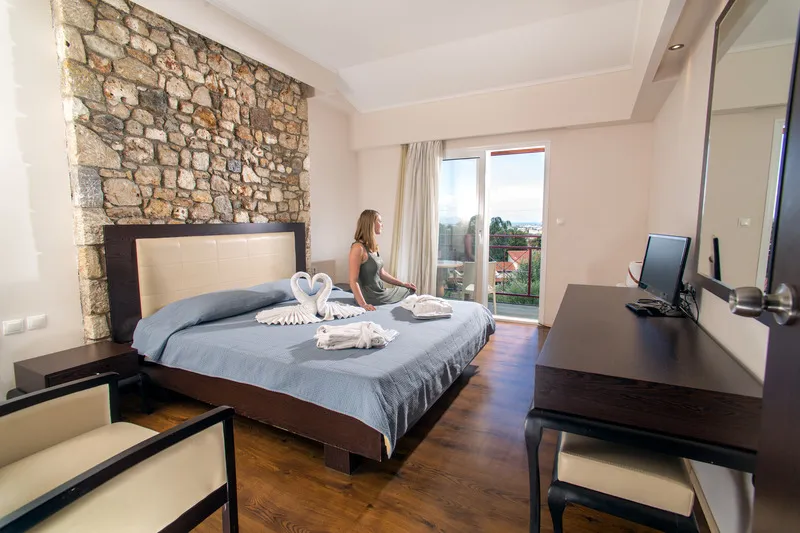 JUNIOR SUITE SEA VIEW Room, Aegean View Aqua Resort, Kos