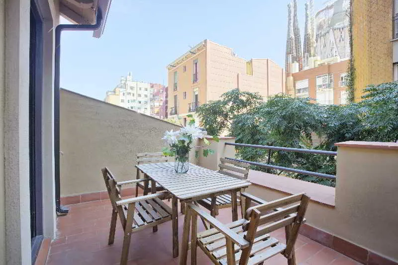 Terrace, Ssa Sagrada Familia Apartments, Barcelona