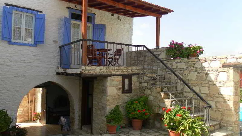 Terrace, Traditional Village Houses Skarinou, Cyprus