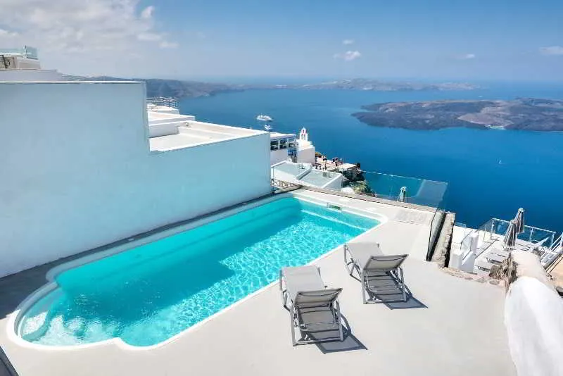 Pool, Pearl on the Cliff, Santorini