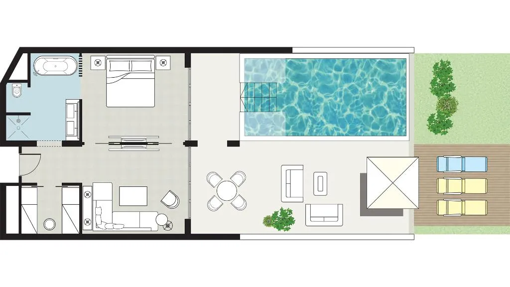 VILLA SUPERIOR WITH PRIVATE POOL Room, Grecotel LUXME White, Crete