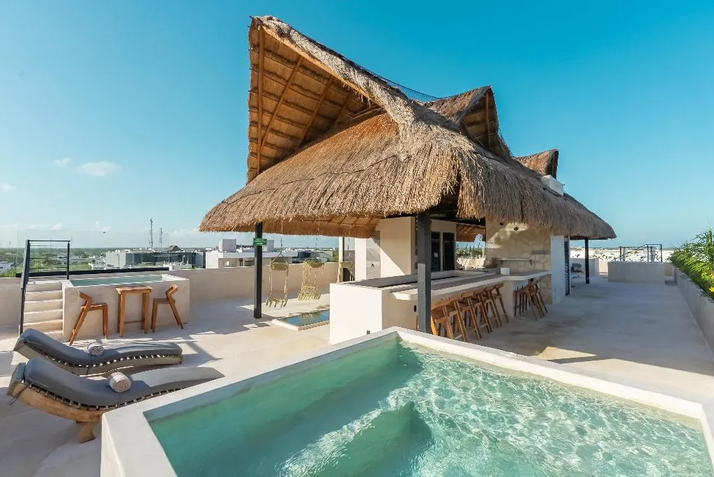 Terrace, Prana Tulum Boutique Hotel, Cancun Area