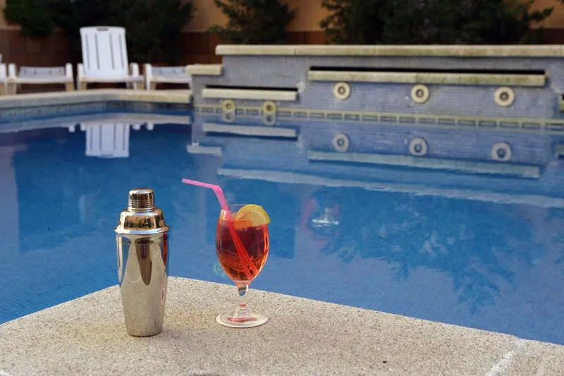 Terrace, Hotel Mar de Tossa, Costa Brava