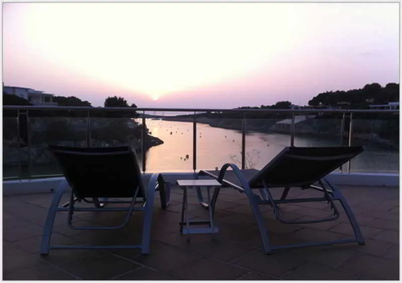 Terrace, Hotel Playa Santandria, Menorca