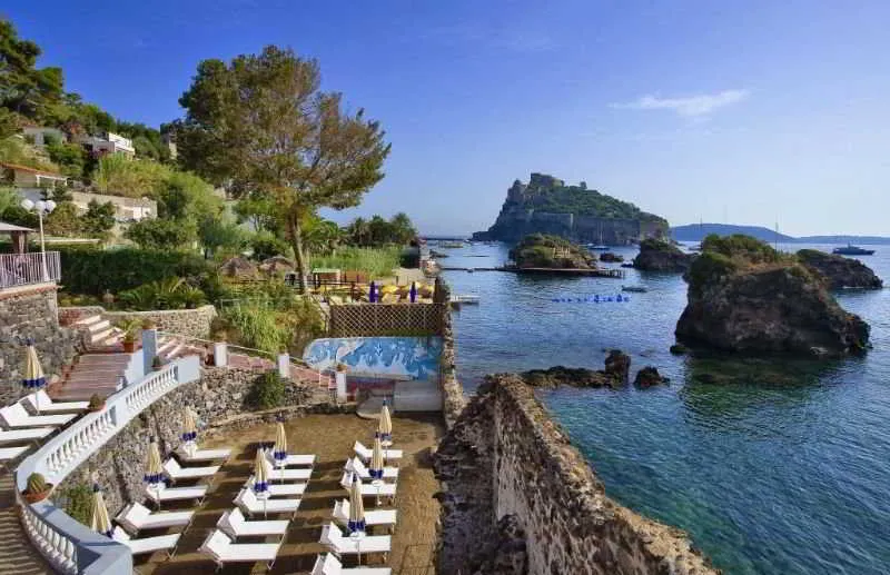 Beach, Strand Hotel Delfini, Naples