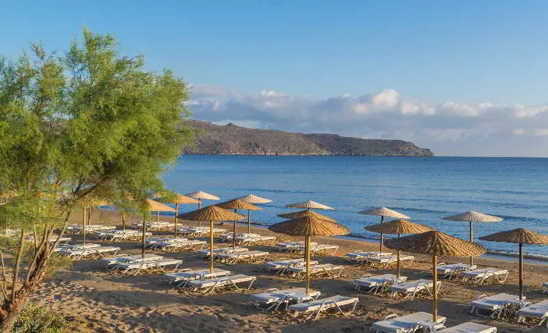Beach, Santa Marina Plaza, Crete